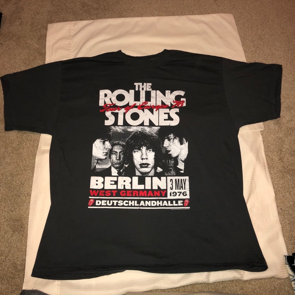 Rolling Stones Tour of Europe 1978 Reprint shirt!